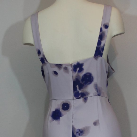 Babaton Aritzia '90s Slit Floral, satin midi tank dress  Size 10 - Picture 5 of 8
